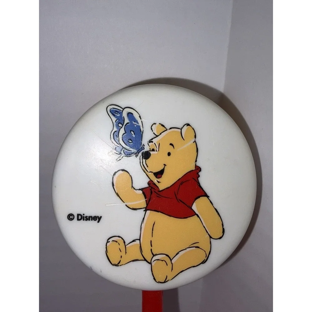 Vintage 1990s Winnie the Pooh Bear First Years Plastic Baby Rattle Toy Works